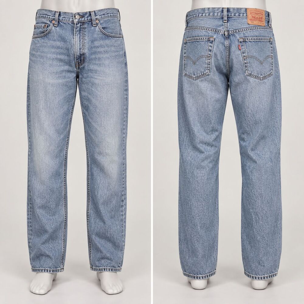 Levi’s 550 men’s jeans 34x32 relaxed fit light wash tapered leg denim